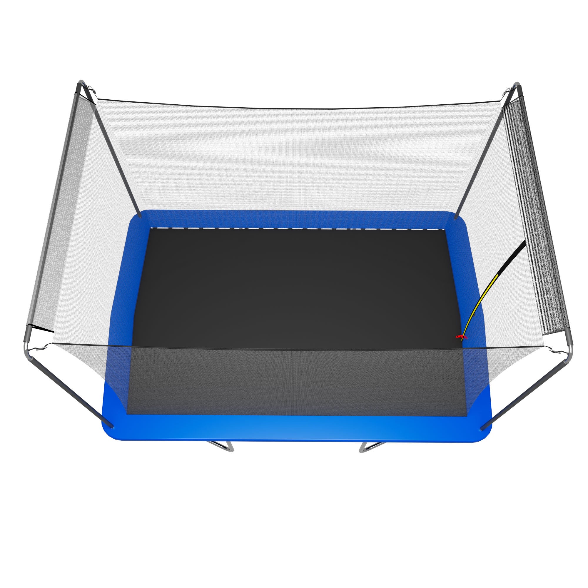 8ft by 12ft rectangular trampoline blue Astm