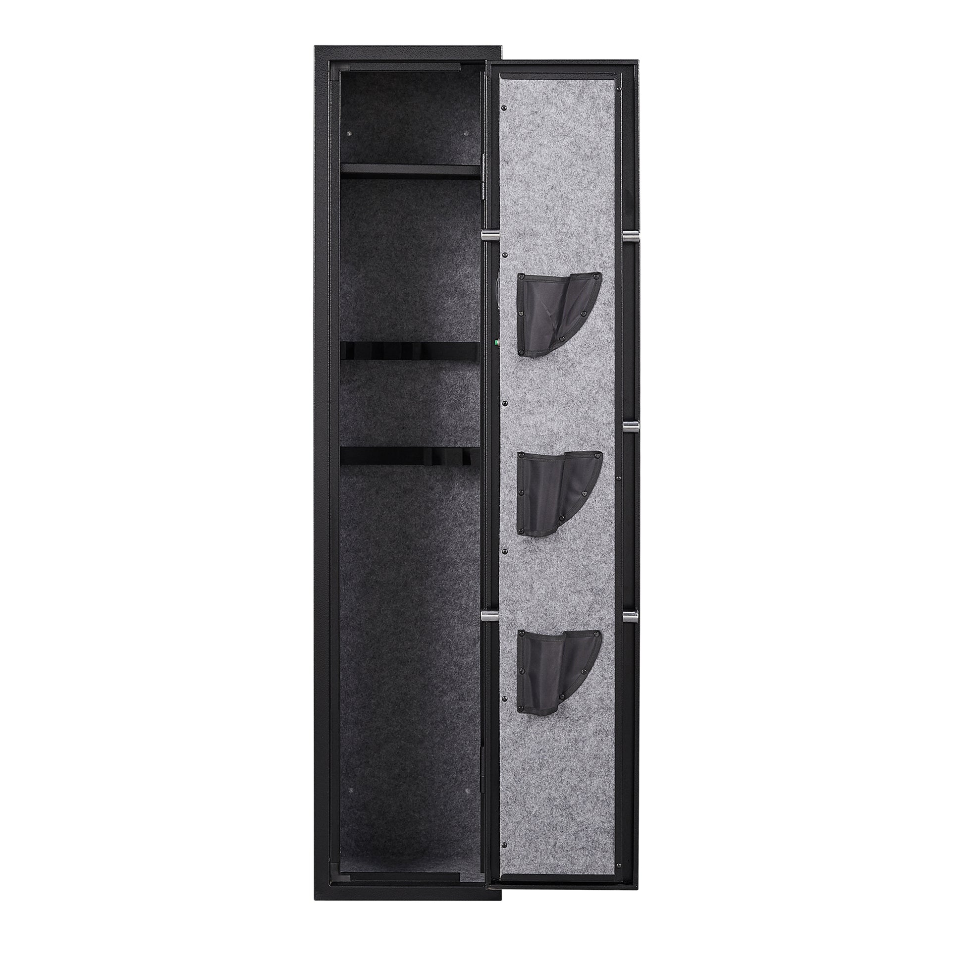 3 5 Gun Safes for Home Rifle and Pistols, Quick Access black-steel