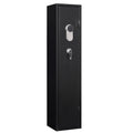 3 5 Gun Safes for Home Rifle and Pistols, Quick Access black-steel