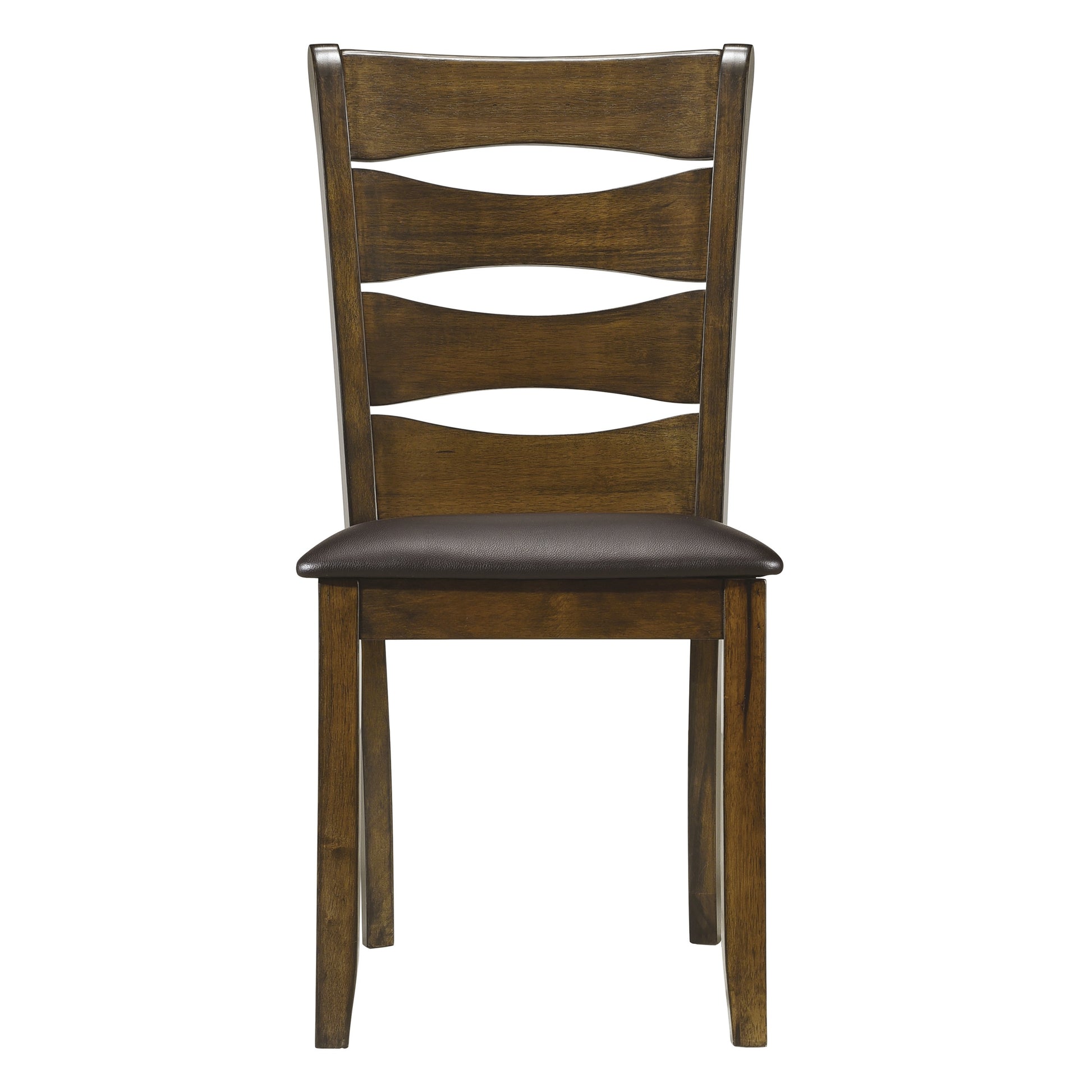 Transitional Style Unique Back Design Set Of 2Pc Wooden Side Chairs Brown Finish Dining Room Furniture Brown Dining Room Transitional Wood