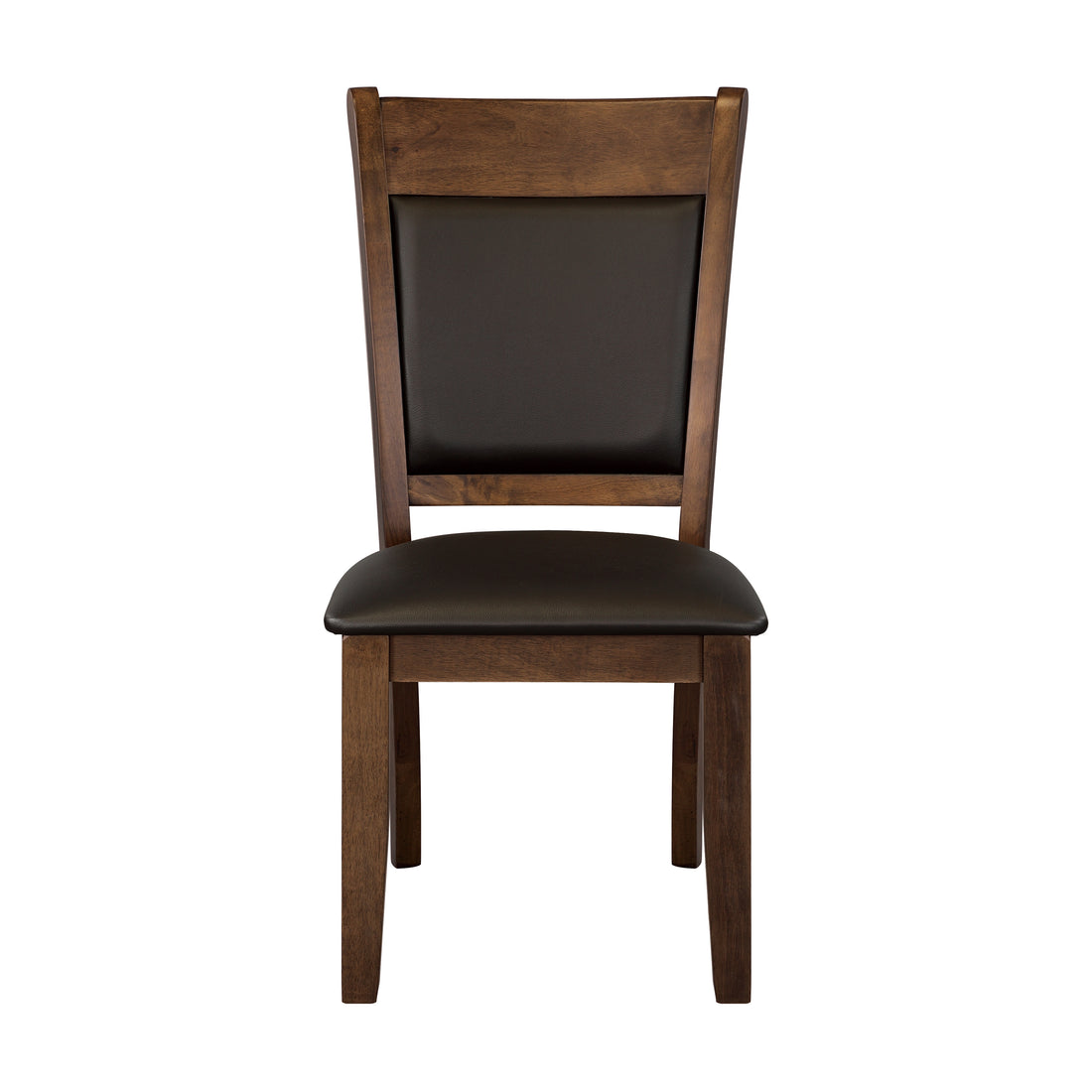 Classic Light Rustic Brown Finish Wooden Side Chairs 2Pc Set Upholstered Seat Back Casual Dining Room Furniture Rustic Brown Dining Room Rustic,Transitional Wood