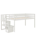Loft Bed With Staircasewhite Twin White Pine