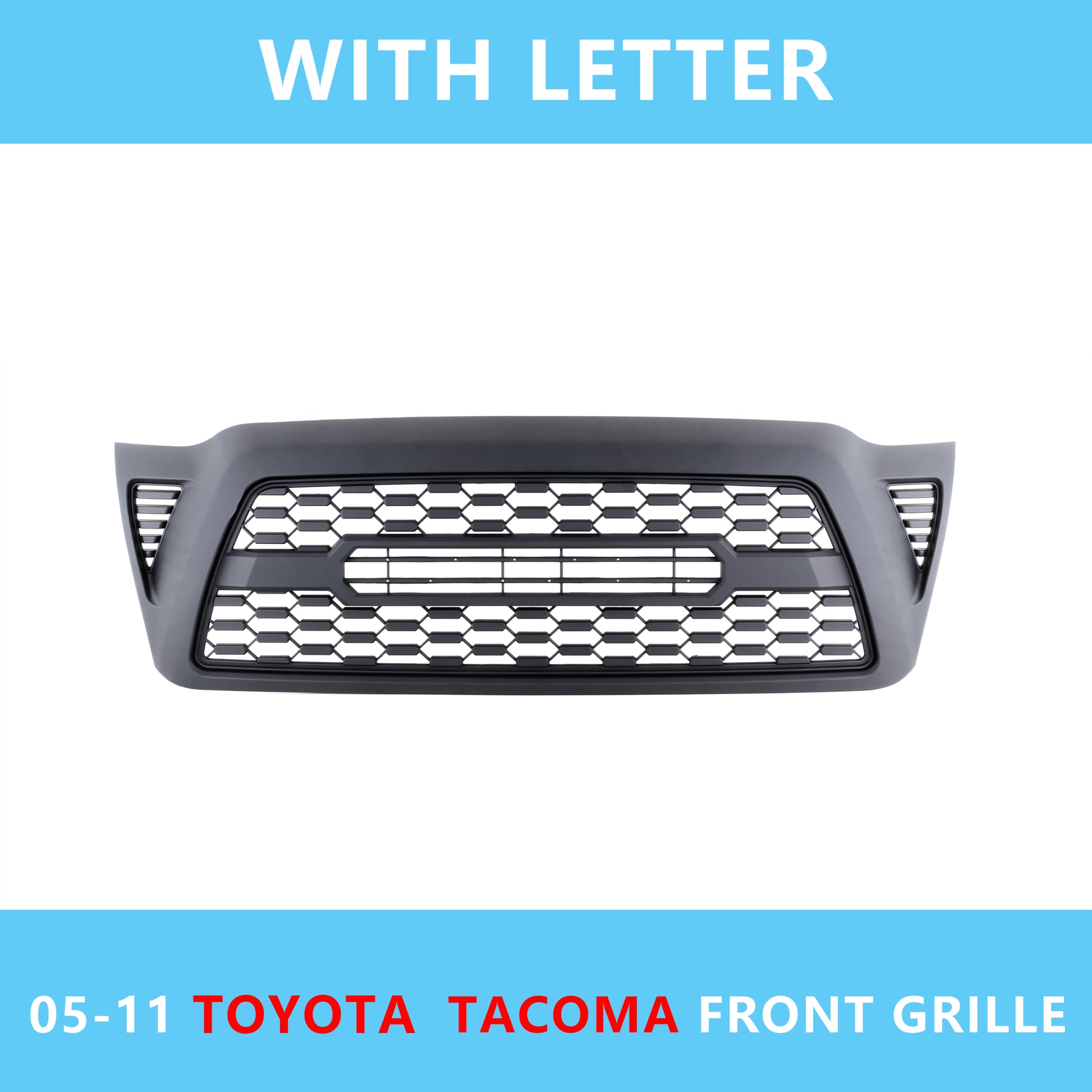 Honeycomb Front Bumper Fits For 2005 2011 Toyota