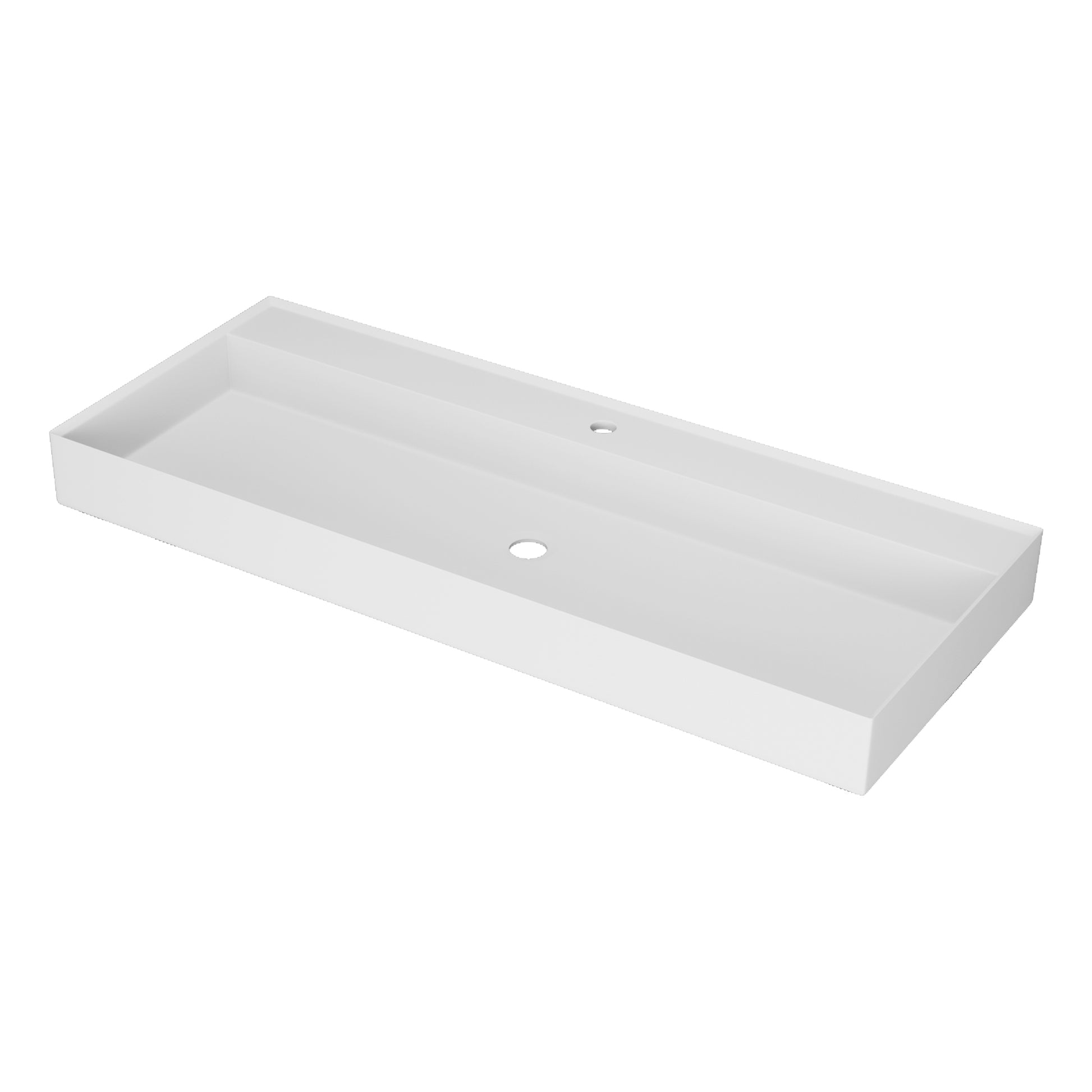 1200 Solid Surface Basin White Solid Surface