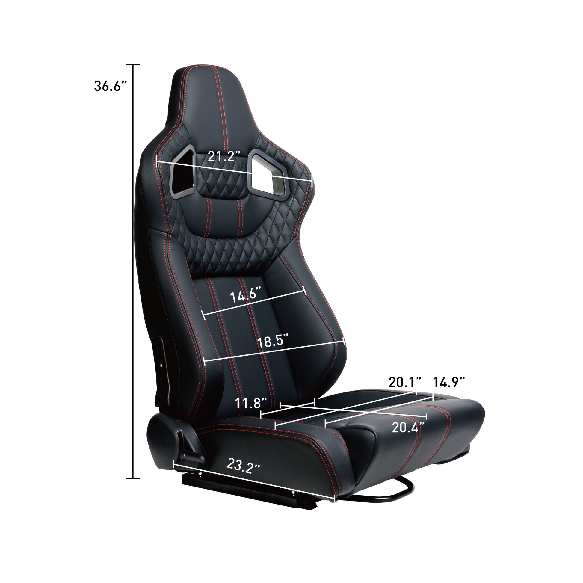 Racing Seat Black Vinyl