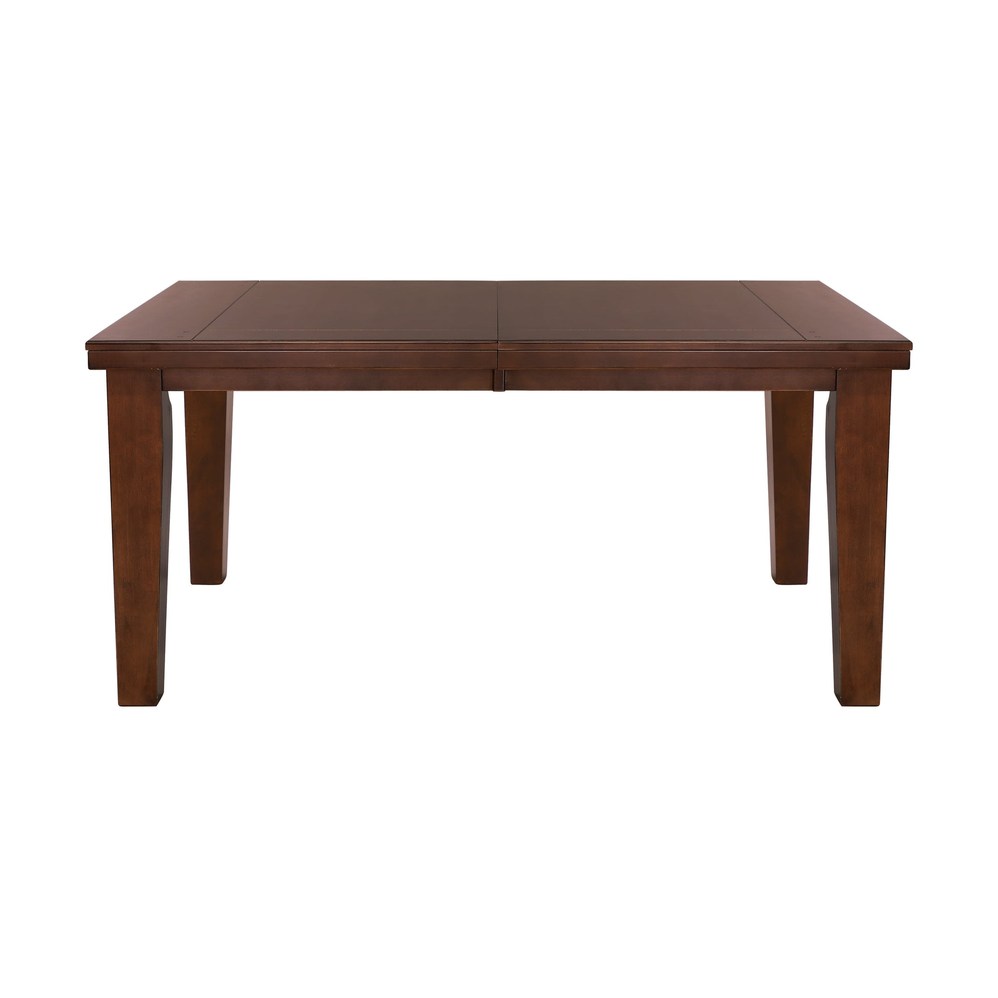 Dark Oak Finish Rectangular 1Pc Dining Table With Self Storing Extension Leaf Wooden Simple Dining Furniture Brown Mix Dining Room Contemporary Wood