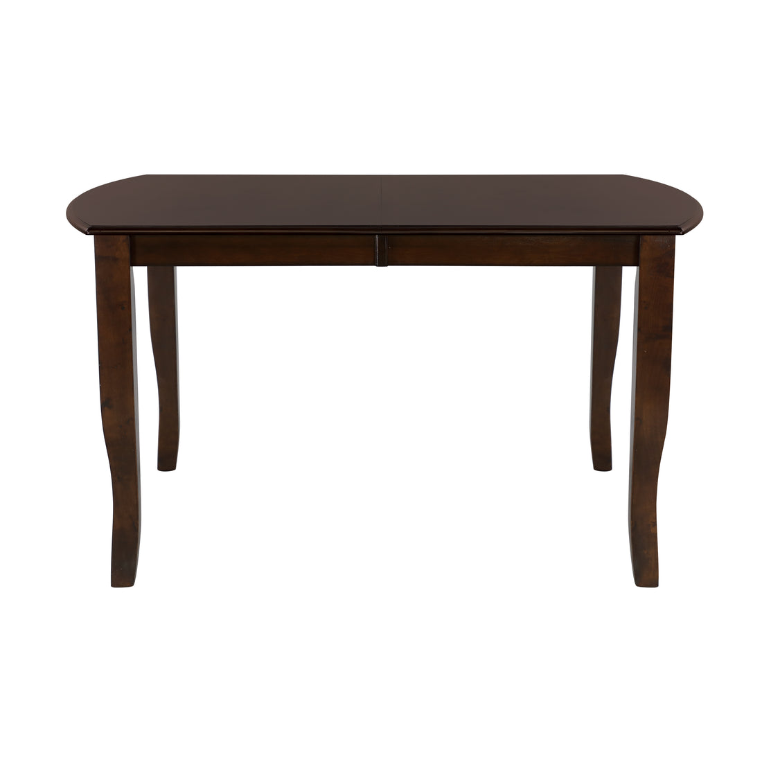 Dark Cherry Finish Simple Design 1Pc Dining Table With Separate Extension Leaf Mango Veneer Wood Dining Furniture Brown Mix Dining Room Traditional Wood