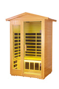 Two Person Basswood Far Infrared Outdoor Sauna