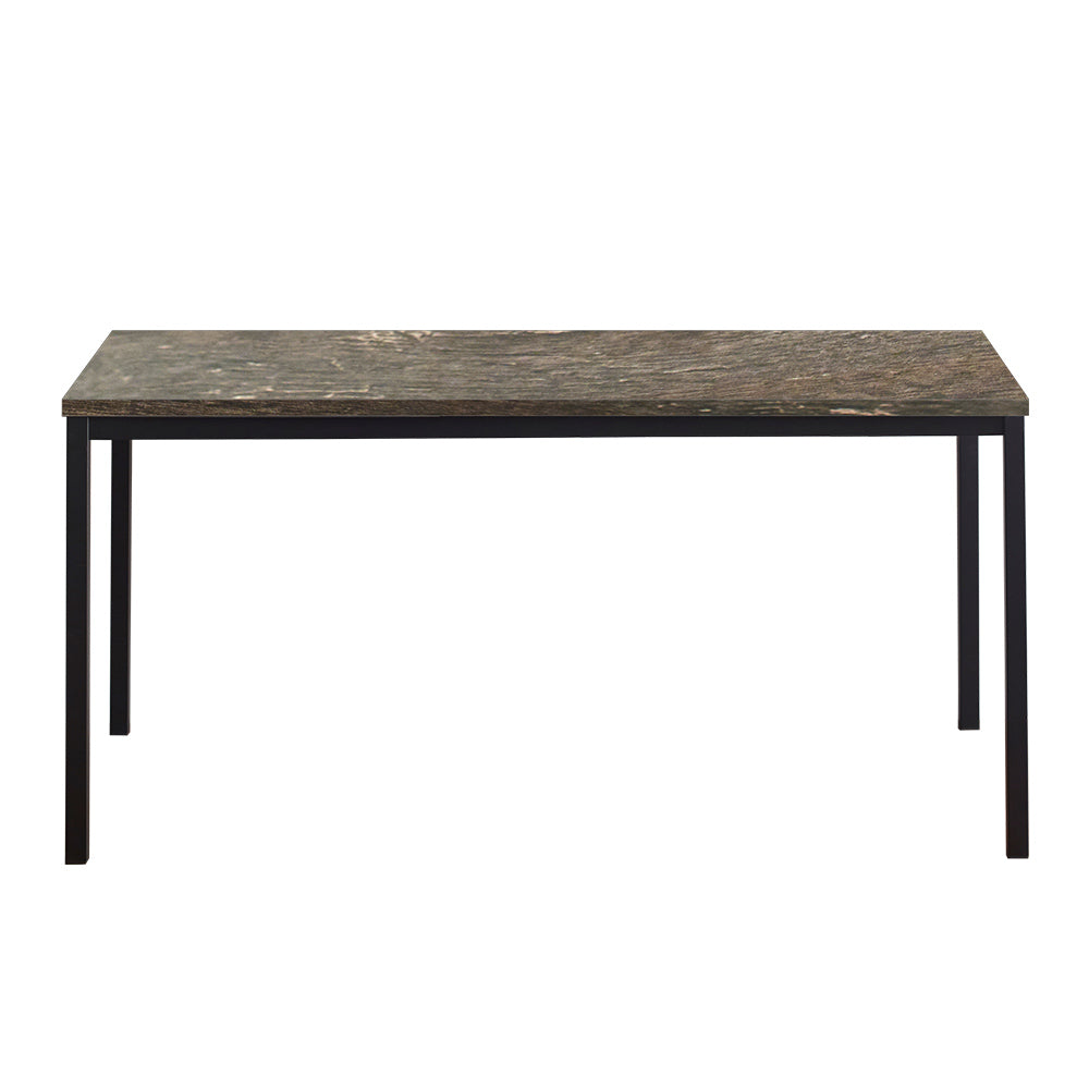 Harry Contemporary Wood And Metal Computer Desk In Black And Rustic Gray Black Gray Solid Wood