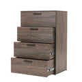 Oliver Farmhouse Four Drawer Jumbo Chest In Rustic Gray Gray Solid Wood