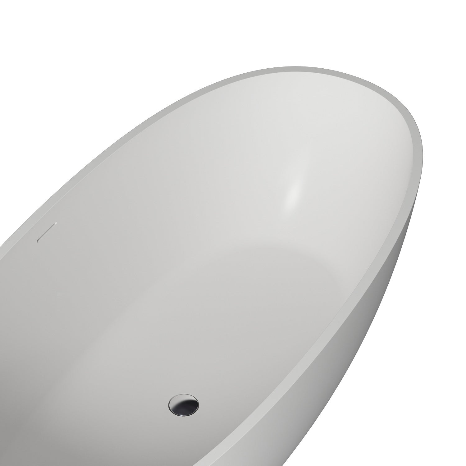 Solid Surface Freestanding Bathtub - White Solid