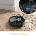 Geek Smart L7 Robot Vacuum Cleaner And Mop, Lds Navigation, Wi Fi Connected App, Selective Room Cleaning,Max 2700 Pa Suction, Ideal For Pets And Larger Home Ban On Black Abs Pc