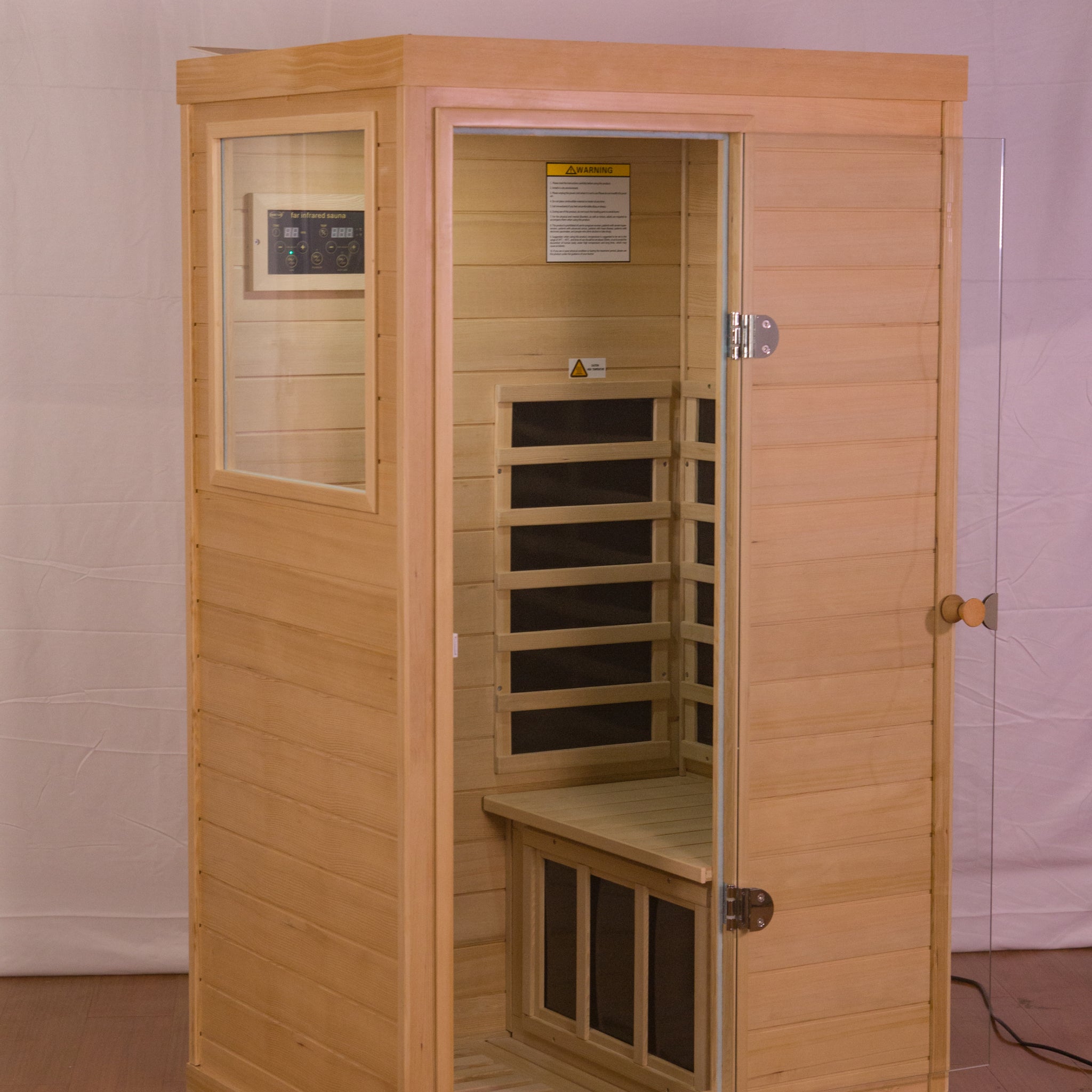 Hemlock Mini One Person Far Infrared Door On The