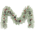 Pre Lit Xmas Tree Artificial Christmas 4 Piece Set,Garland, Wreath And Set Of 2 Entrance Trees X Mas Retro White Vinyl