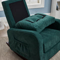 Accent Chair Tv Chair Living Room Chair Lazy Recliner Comfortable Fabric Leisure Sofa,Modern High Back Armchair Antique Green Metal & Wood Metal