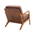 Coolmore Mid Century Modern Accent Chair, Comfy Fabric Living Room Chairs With Solid Wood Frame, Lounge Reading Armchair, Easy Assembly Coffee Coffee Primary Living Space Foam Microfiber