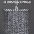 12 Inch Bathroom Rain Shower Combo Set With Hand Shower Brushed Nickel Stainless Steel