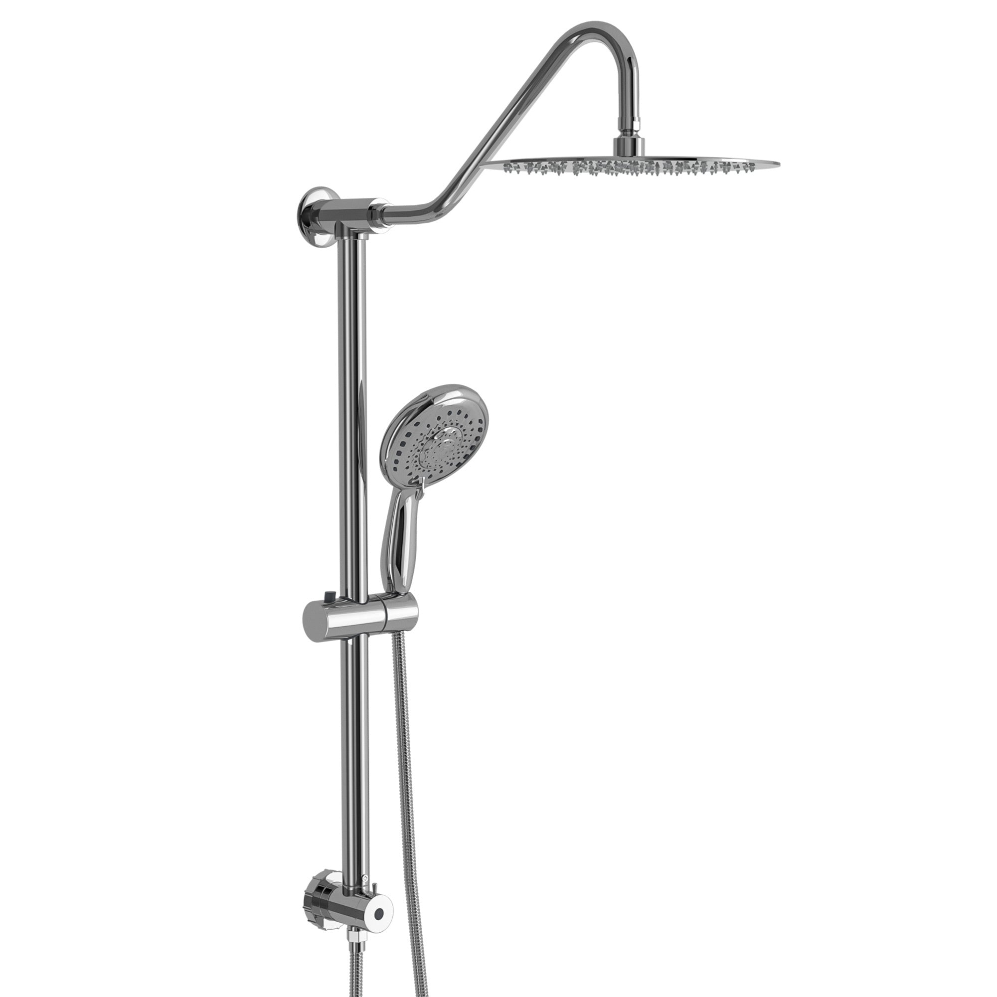 Shower Set 10inch Overhead Shower and Hand Shower chrome-metal