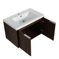 Soft Close Doors Bathroom Vanity With Sink,30 Inch For Small Bathroom,30X18 00630Caw Kd Packing California Walnut 2 Wall Mounted Modern Plywood Plywood