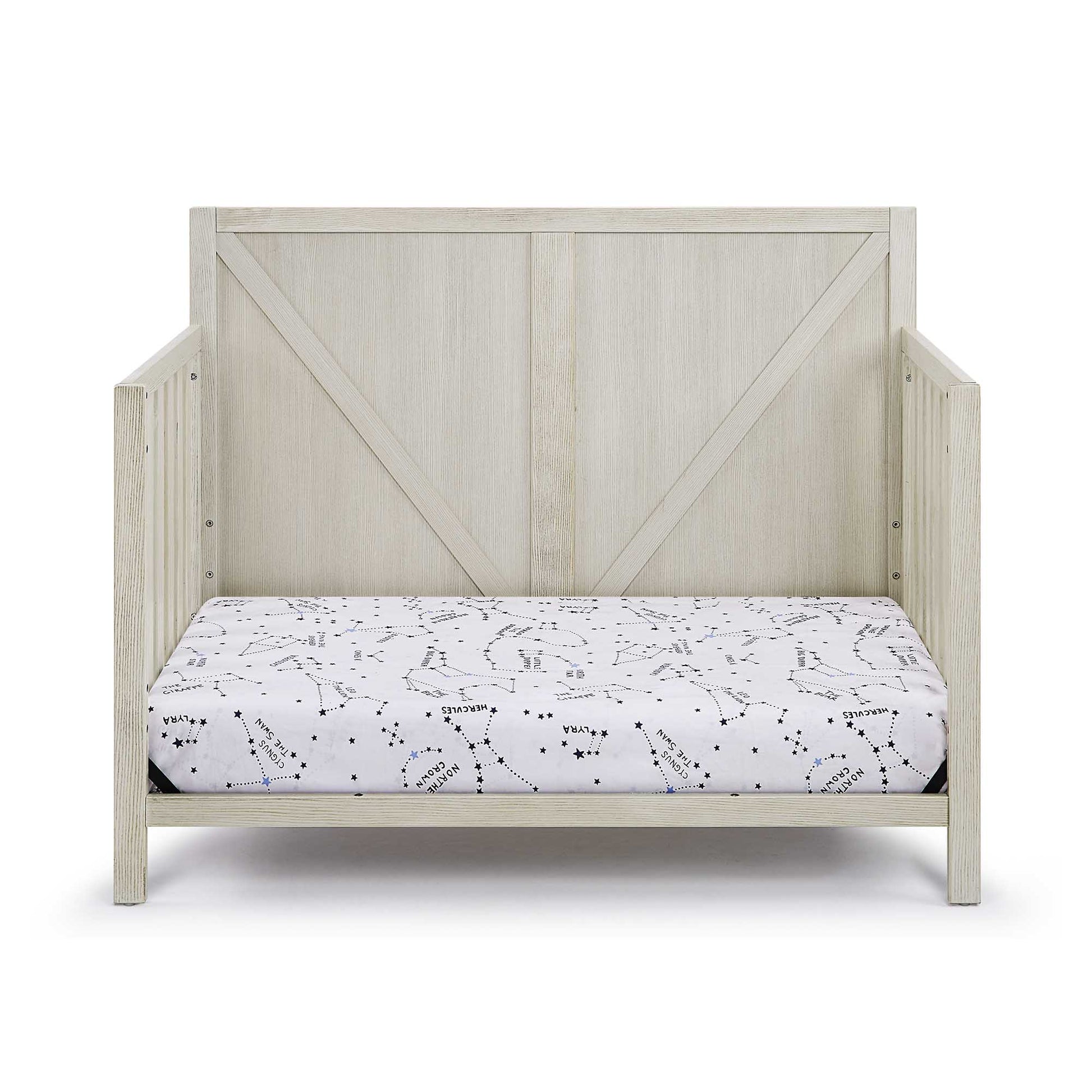 Barnside 4 In 1 Convertible Crib Washed Gray Grey Solid Wood