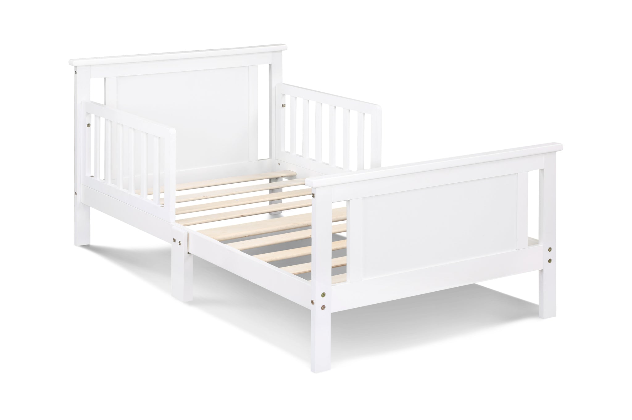 Connelly Reversible Panel Toddler Bed White Rockport white-solid wood