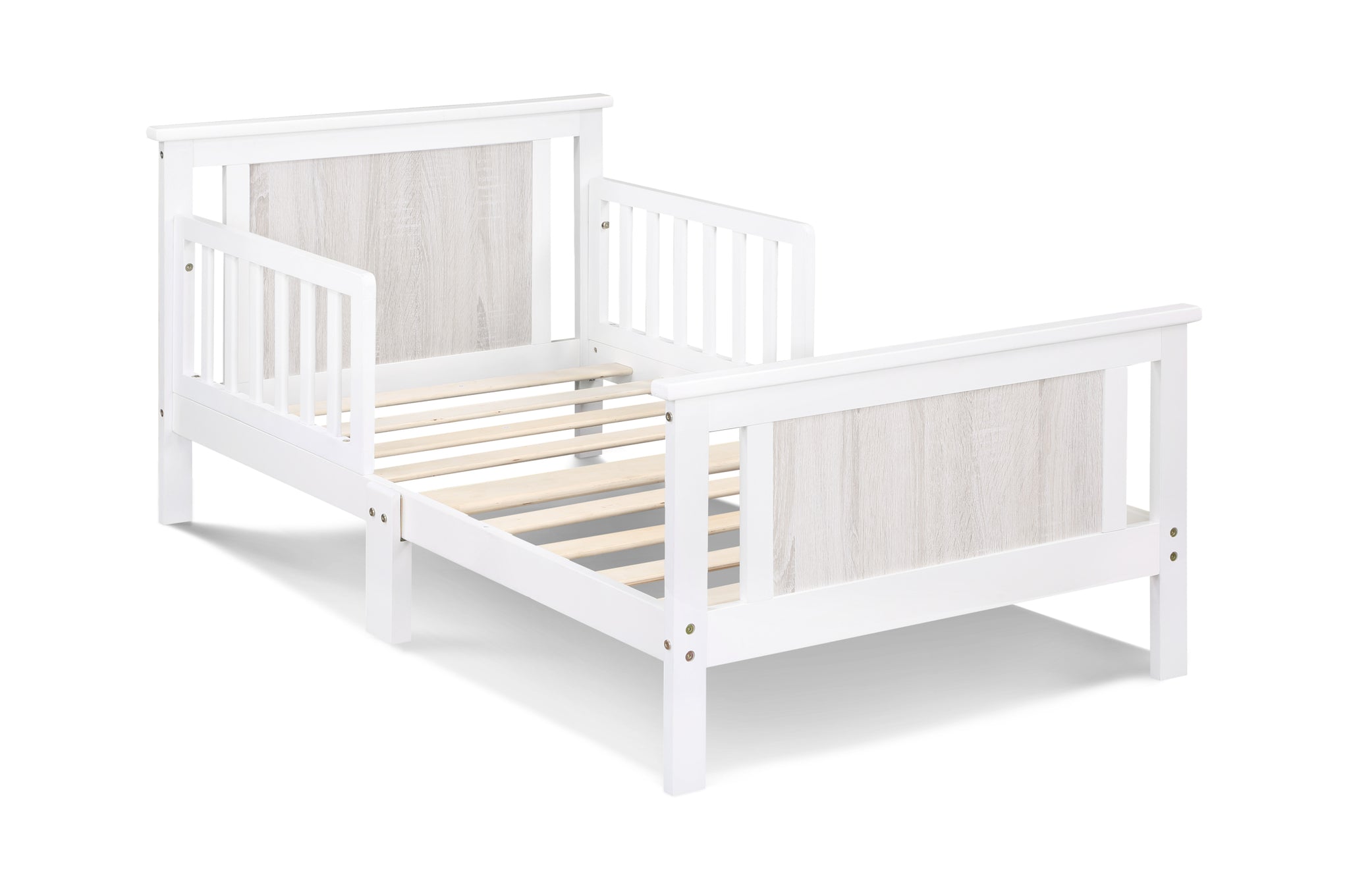 Connelly Reversible Panel Toddler Bed White Rockport white-solid wood