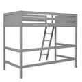 Solid Wood Twin Size Loft Bed With Ladder Gray Old Sku: Wf191903Aae Gray Solid Wood