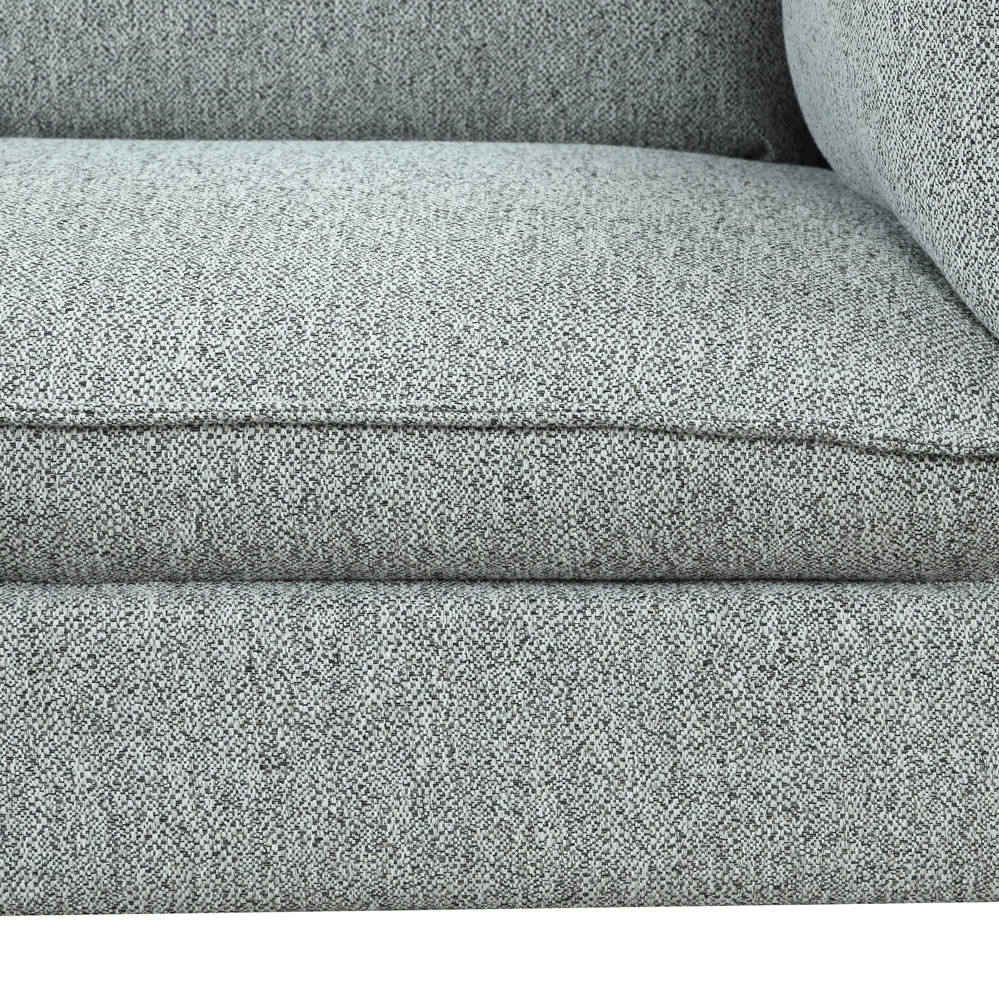 76.2" Modern Style 3 Seat Sofa Linen Fabric Upholstered Couch Furniture 3 Seats Couch For Different Spaces,Living Room,Apartment Gray Foam Linen