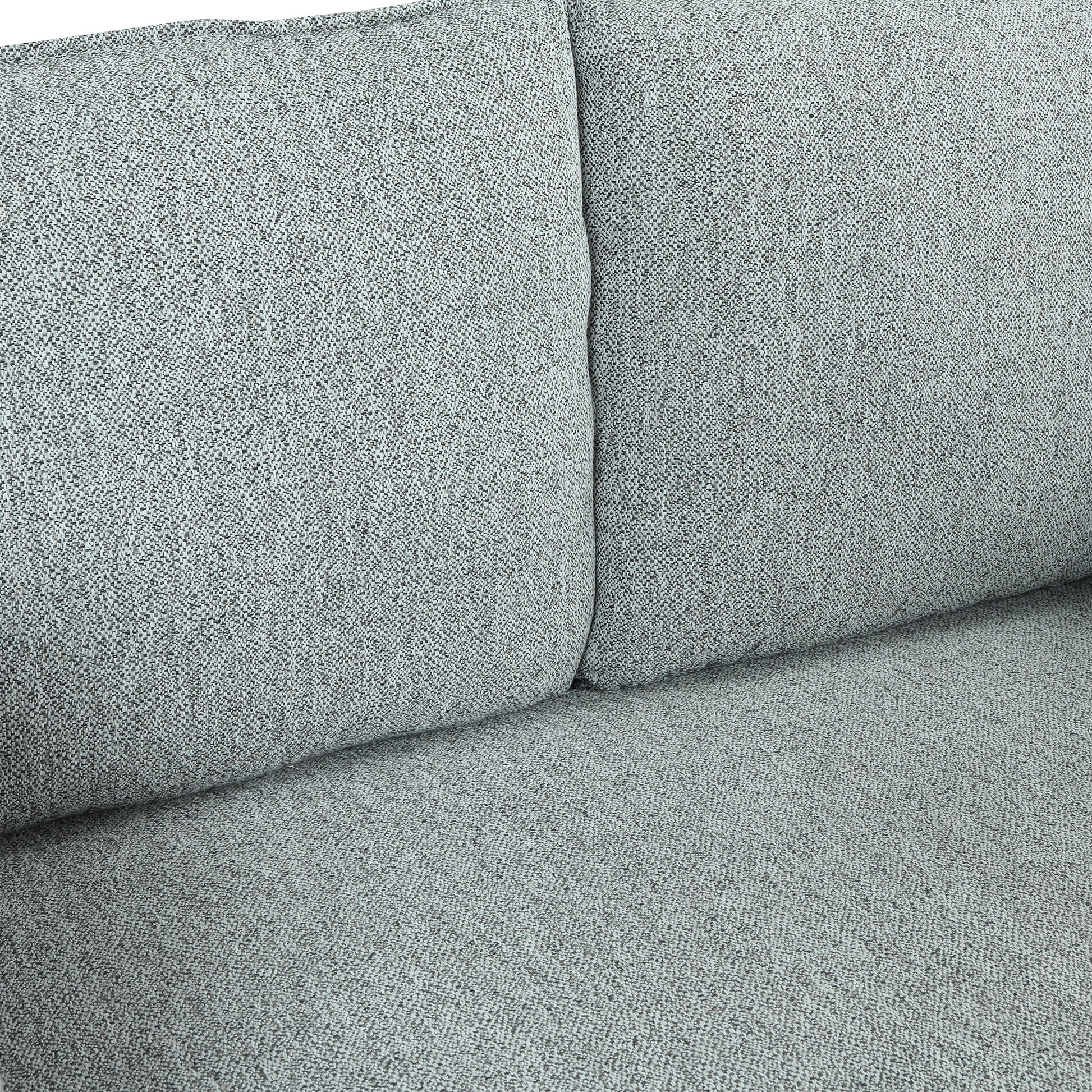 76.2" Modern Style 3 Seat Sofa Linen Fabric Upholstered Couch Furniture 3 Seats Couch For Different Spaces,Living Room,Apartment Gray Foam Linen