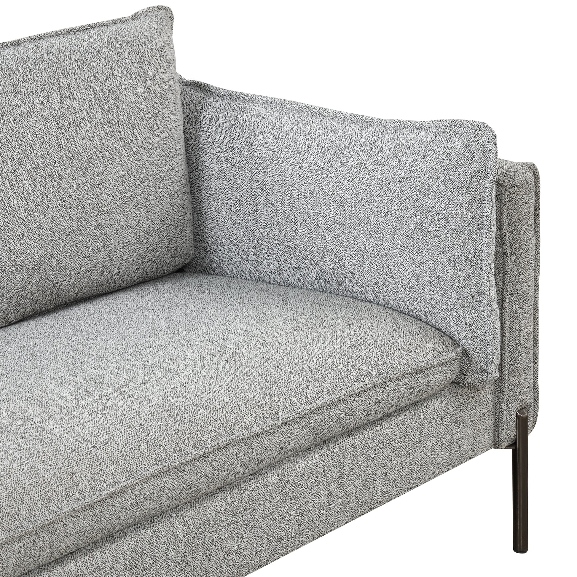 76.2" Modern Style 3 Seat Sofa Linen Fabric Upholstered Couch Furniture 3 Seats Couch For Different Spaces,Living Room,Apartment Gray Foam Linen