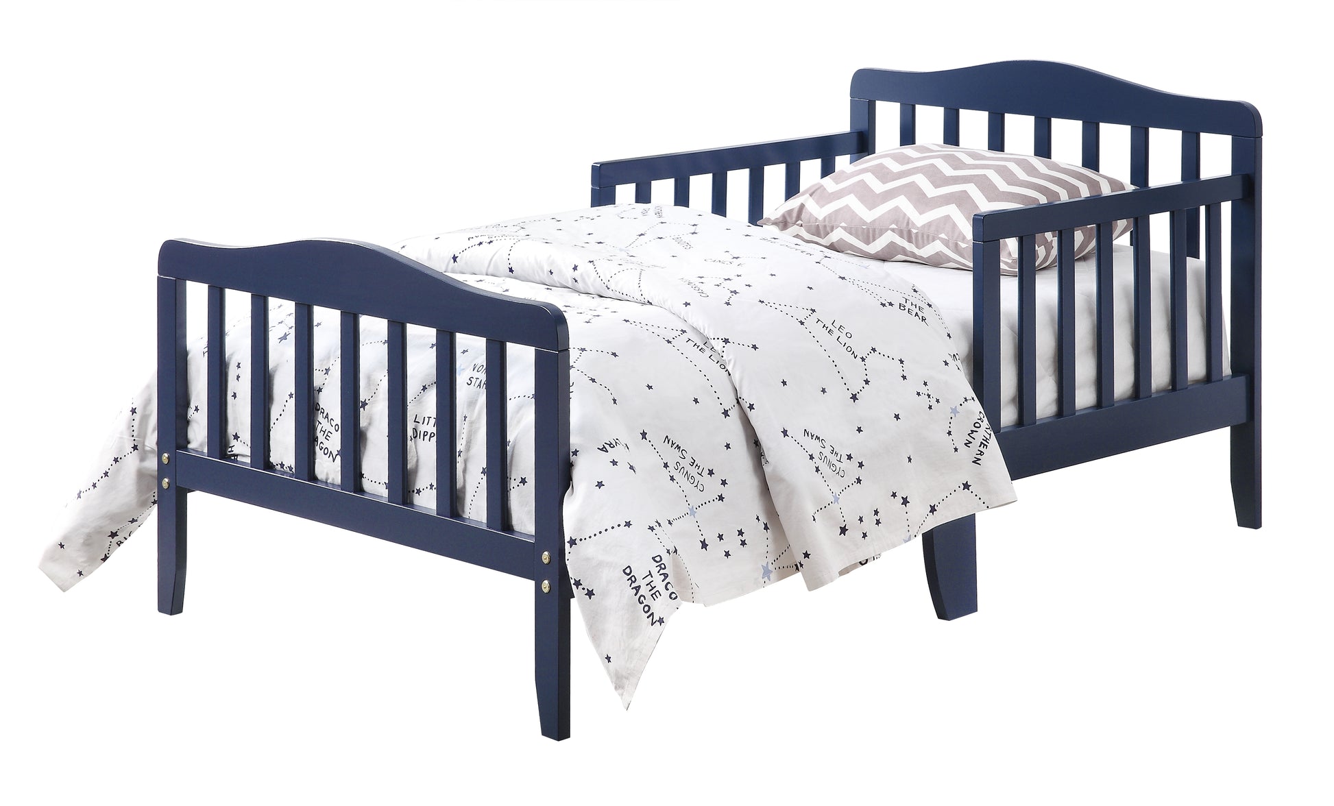 Blaire Toddler Bed Navy Blue Navy Blue Solid Wood