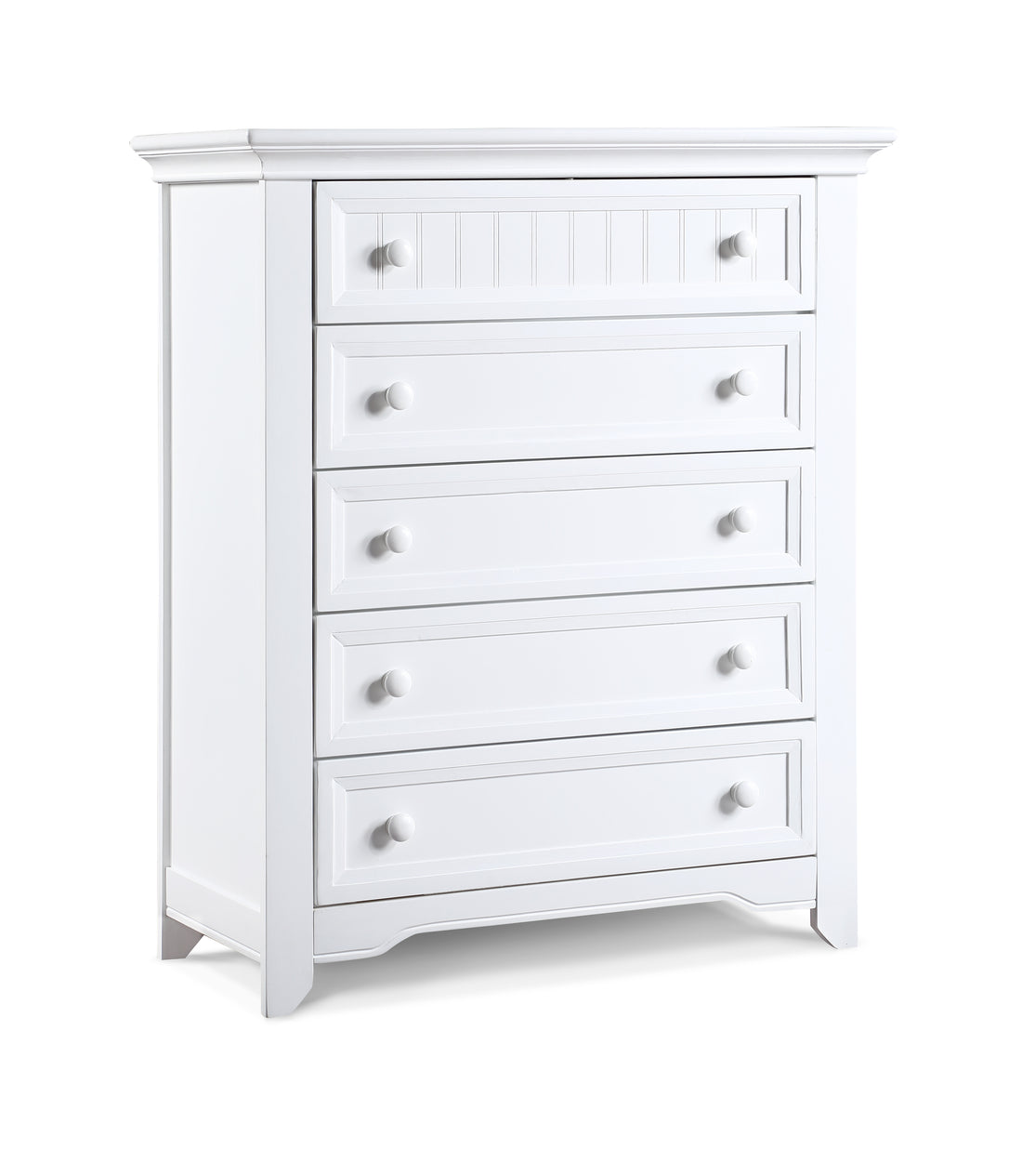 Winchester 5 Drawer Chest White White Solid Wood