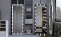Hollywood Full Length Mirror With Lights Full Body Vanity Mirror With 3 Color Modes Lighted Standing Floor Mirror For Dressing Room Bedroom Wall Mounted Touch Control Silver 63