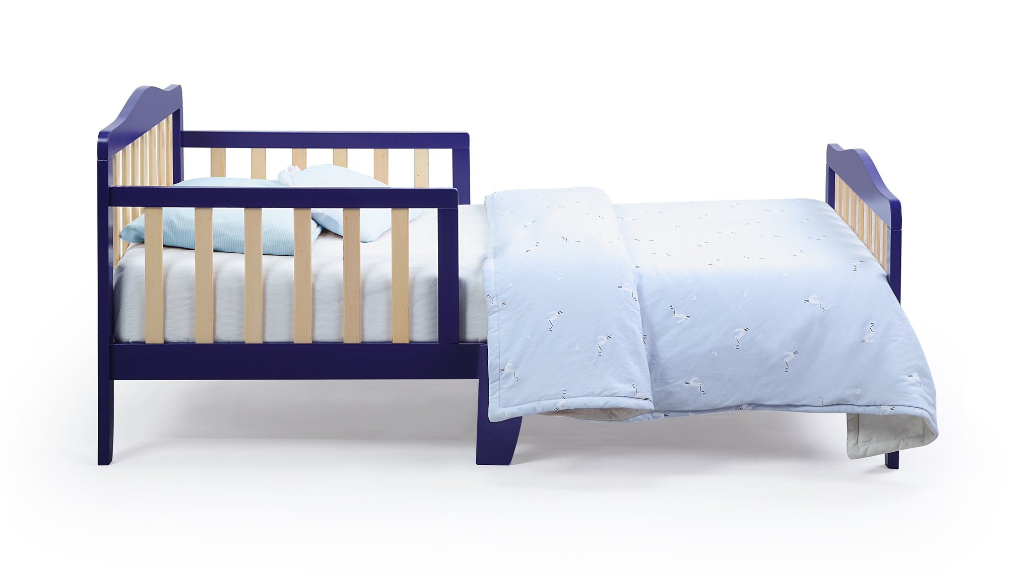Twain Toddler Bed Blue Natural