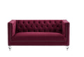 Two Seater Red Velvet Sofa Red Velvet