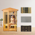 Two Person Basswood Far Infrared Outdoor Sauna