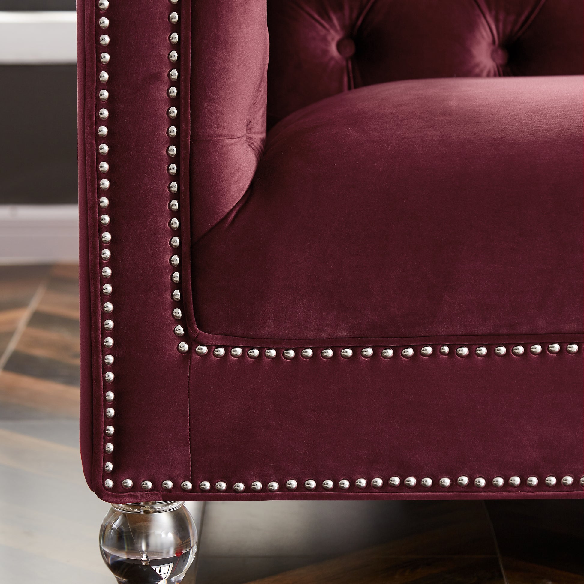 Two Seater Red Velvet Sofa Red Velvet