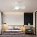 28 In Intergrated Led Ceiling Fan Lighting With White Abs Blade White Abs