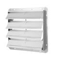 Ipower 18 Inch Square Aluminum Automatic Gravity Shutter Louver Vent, Silver Silver Aluminium