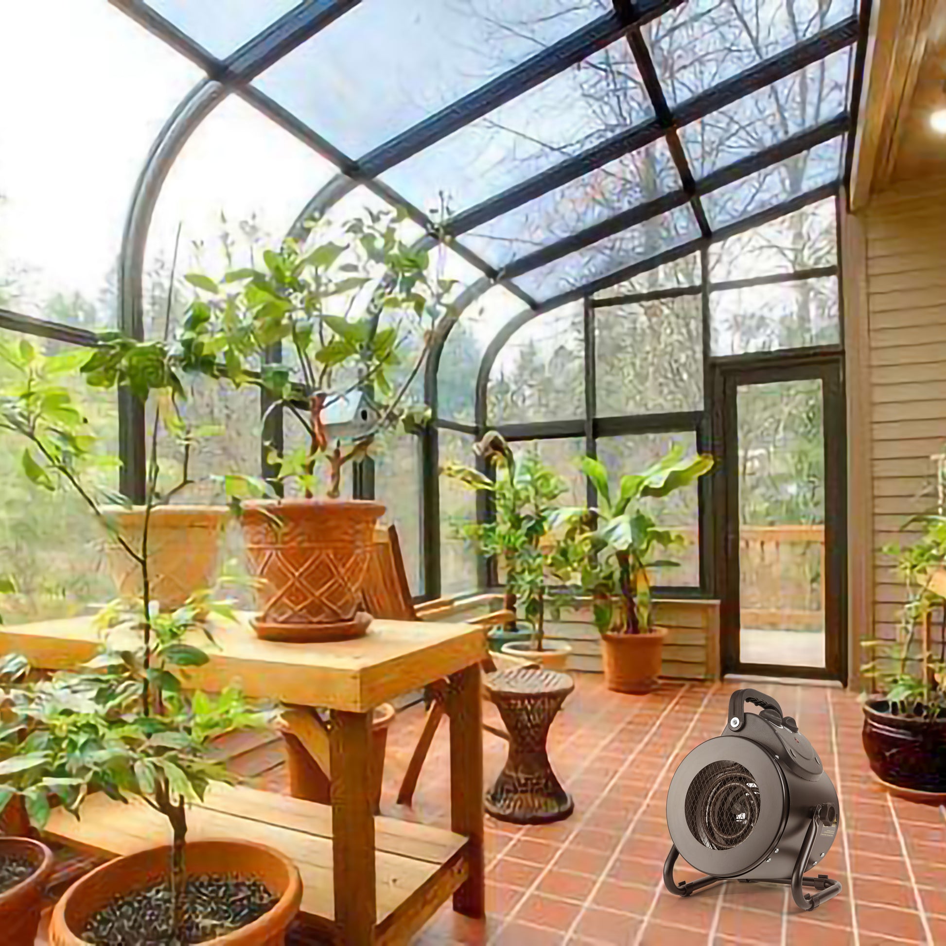 heated grow tent Ipower Electric Heater Fan For Greenhouse, Grow Tent, Workplace, Overh