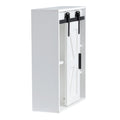 Wood wall mounted storage cabinet, 5 layer toilet white-mdf