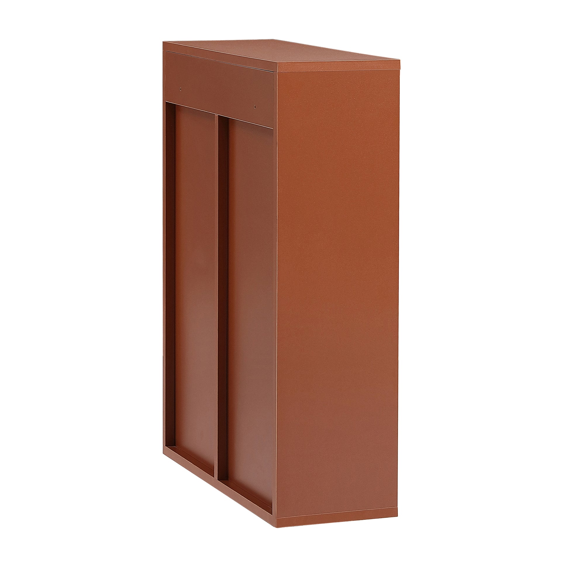 Wood wall mounted storage cabinet, 5 layer toilet espresso-mdf