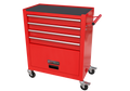 4 Drawers Tool Cabinet with Tool Sets RED red-steel