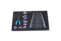 4 Drawers Tool Cabinet With Tool Sets Blue Blue Steel