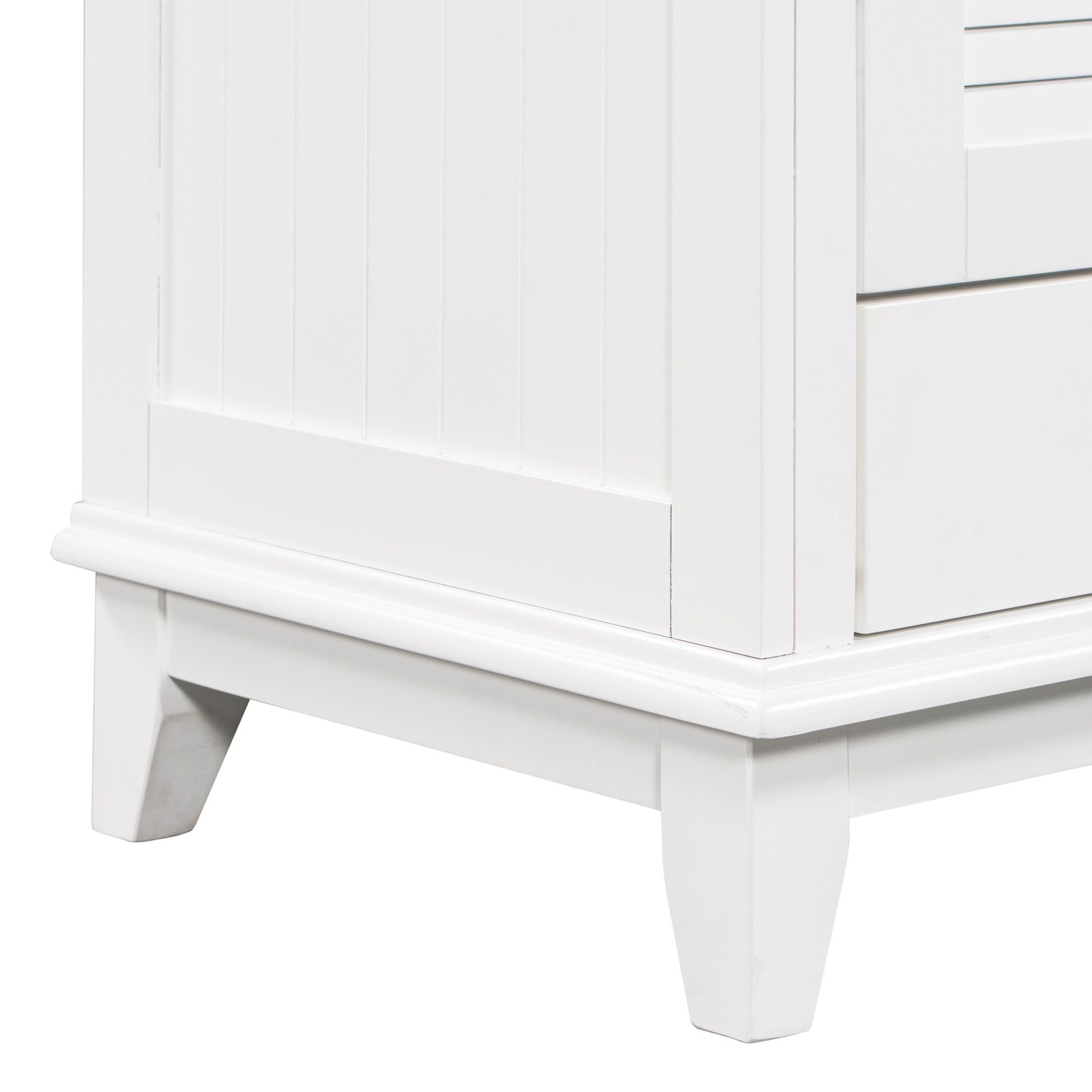 30" Bathroom Vanity With Sink, Bathroom Cabinet With Two Doors And One Drawer, White Old Sku: Jl000005Aak 1 White Solid Wood