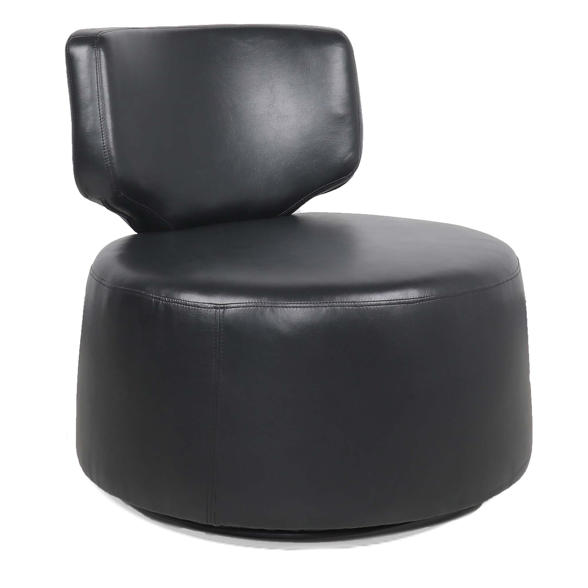 29.13" Wide Swivel Chair black pu-pu