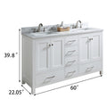 Bathroom Vanity Cabinet set 60 inches Double sink