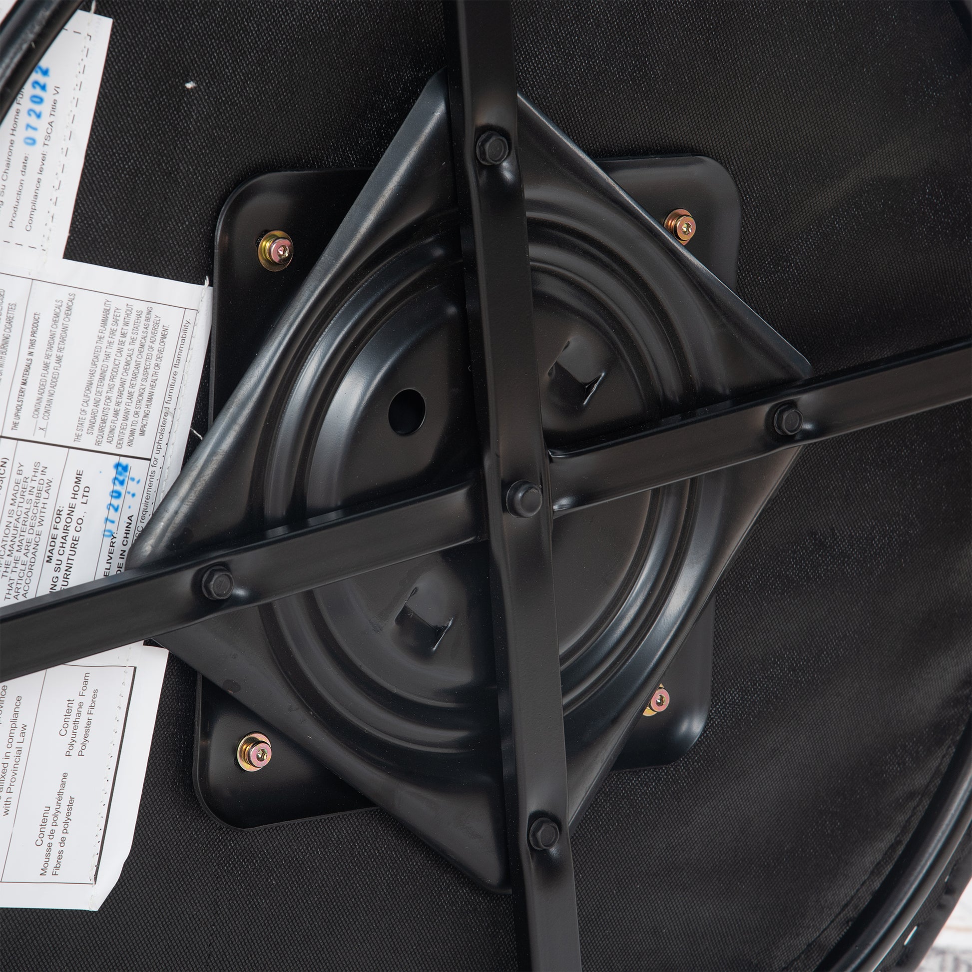 29.13" Wide Swivel Chair Black Pu Pu