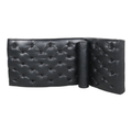 Upholstered Chaise Lounge Black Pu