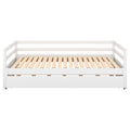 Twin Or Double Twin Daybed With Trundle,White Box Spring Not Required Twin White Wood Daybeds Pine